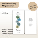 Kerzenfolie Kommunionkerze “Marius“ christliche Symbole - personalisiert