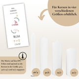 Kerzenfolie Kommunionkerze "Melina" - personalisiert