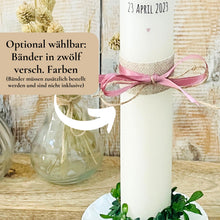 Lade das Bild in den Galerie-Viewer, Kerzenfolie Kommunionkerze "Mira" - personalisiert
