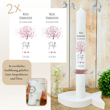 Lade das Bild in den Galerie-Viewer, Kommunionkerze "Polly" - personalisiert
