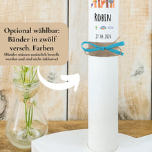 Lade das Bild in den Galerie-Viewer, Kerzenfolie Kommunionkerze "Robin" - personalisiert
