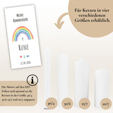 Kerzenfolie Kommunionkerze "Rune" - personalisiert