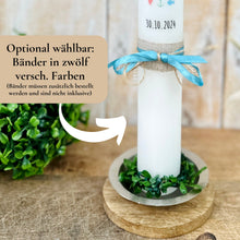 Lade das Bild in den Galerie-Viewer, Kerzenfolie Kommunionkerze "Rune" - personalisiert
