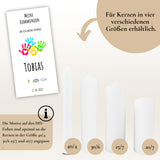 Kerzenfolie Kommunionkerze "Tobias" - personalisiert