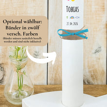 Lade das Bild in den Galerie-Viewer, Kerzenfolie Kommunionkerze "Tobias" - personalisiert

