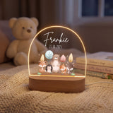 LED-Nachtlicht für Kinder mit Motiv Waldtiere mit Bäumen – Ansicht 4