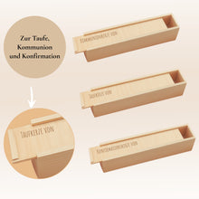 Charger l'image dans la galerie, Holzkiste mit Schiebedeckel mit Motiv Lebensbaum 40 × 4 cm – Ansicht 4
