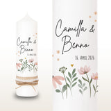 Hochzeitskerze Blumen Bunt – Ansicht 2