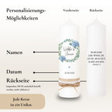 Hochzeitskerze Hortensien Eukalyptus blau – Ansicht 4
