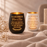 Trauerlicht aus Glas mit Gravur Herz mit Zweig, personalisiert