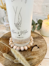 Load image into Gallery viewer, Wedding candle &quot;Katharina&quot; mini heart gold - personalised
