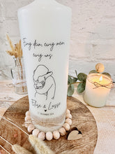 Load image into Gallery viewer, Wedding candle &quot;Katharina&quot; mini heart gold - personalised
