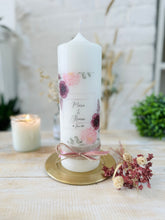 Load image into Gallery viewer, Wedding candle &quot;Katharina&quot; mini heart gold - personalised
