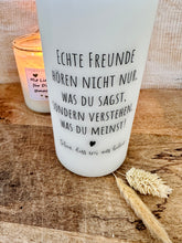 Load image into Gallery viewer, Gift candle with saying &quot;It&#39;s nice that we have each other&quot; souvenir - the back can be personalised
