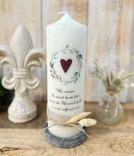 Load image into Gallery viewer, Mourning candle &quot;Trudi&quot; *We know you would be here today...Heaven* Saying
