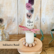 Lade das Bild in den Galerie-Viewer, Kommunionkerze &quot;Alma&quot; - personalisiert
