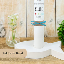 Charger l&#39;image dans la galerie, Kommunionkerze &quot;Billie&quot; - personalisiert
