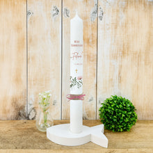 Load image into Gallery viewer, Kommunionkerze Wildblumen rosa – Ansicht 2
