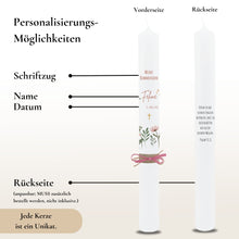 Lade das Bild in den Galerie-Viewer, Kommunionkerze &quot;Feline&quot; - personalisiert
