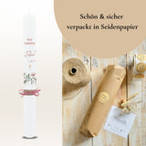 Kommunionkerze Wildblumen rosa – Ansicht 7