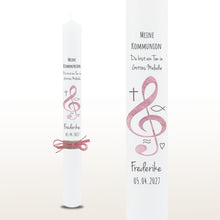 Lade das Bild in den Galerie-Viewer, Kommunionkerze &quot;Polly&quot; - personalisiert
