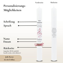 Lade das Bild in den Galerie-Viewer, Kommunionkerze &quot;Frederike&quot; - personalisiert
