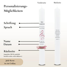 Lade das Bild in den Galerie-Viewer, Kommunionkerze "Frederike" - personalisiert
