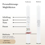 Kommunionkerze Wildblumen rosa – Ansicht 3