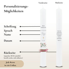 Load image into Gallery viewer, Kommunionkerze Wildblumen rosa – Ansicht 3
