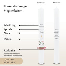 Lade das Bild in den Galerie-Viewer, Kommunionkerze &quot;Freya&quot; - personalisiert
