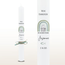 Load image into Gallery viewer, Kommunionkerze "Jasemine" - personalisiert
