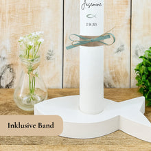 Load image into Gallery viewer, Kommunionkerze "Jasemine" - personalisiert
