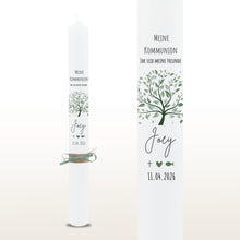 Lade das Bild in den Galerie-Viewer, Kommunionkerze &quot;Joey&quot; - personalisiert
