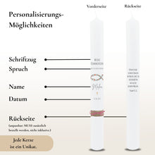 Lade das Bild in den Galerie-Viewer, Kommunionkerze &quot;Malea&quot; - personalisiert
