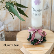 Lade das Bild in den Galerie-Viewer, Kommunionkerze &quot;Mareike&quot; - personalisiert
