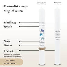 Lade das Bild in den Galerie-Viewer, Kommunionkerze Puzzle blau – Ansicht 3
