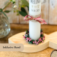 Lade das Bild in den Galerie-Viewer, Kommunionkerze &quot;Melina&quot; - personalisiert
