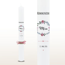 Lade das Bild in den Galerie-Viewer, Kommunionkerze &quot;Mira&quot; - personalisiert
