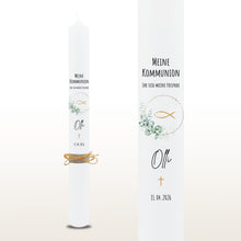 Lade das Bild in den Galerie-Viewer, Kommunionkerze &quot;Olli&quot; - personalisiert
