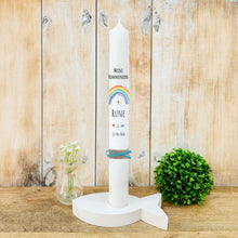 Lade das Bild in den Galerie-Viewer, Kommunionkerze &quot;Rune&quot; - personalisiert
