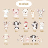Erinnerungsbox Baby mit Deckel Bauernhof Tiere personalisiert – Ansicht 3
