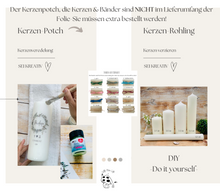 Load image into Gallery viewer, Kerzenfolie &quot;Franziska-Folie&quot; * Hochzeitskerze * - Kerzensticker personalisiert DIY
