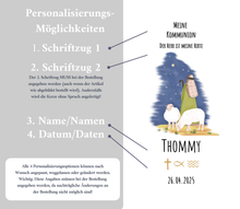 Lade das Bild in den Galerie-Viewer, Kommunionkerze &quot; Der Herr ist mein Hirte Schäfer - Thommy &quot; - personalisiert

