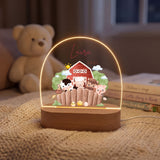 LED-Nachtlicht für Kinder mit Motiv Bauernhof – Ansicht 4