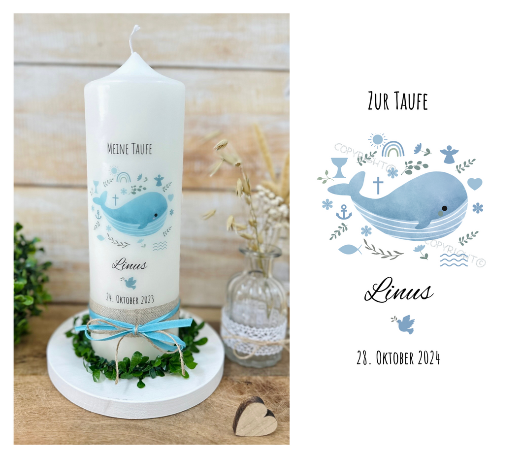 Christening candle / confirmation candle 