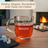 Glastasse mit Gravur – Ansicht 5
