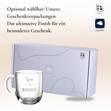 Lade das Bild in den Galerie-Viewer, Glastasse mit Gravur – Ansicht 7
