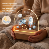 LED-Nachtlicht für Kinder mit Motiv Rakete – Ansicht 2