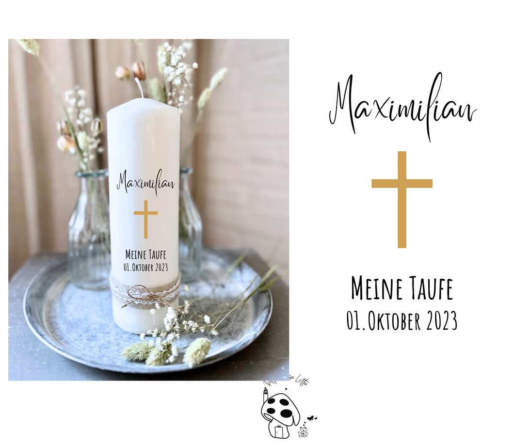 Christening candle / confirmation candle 