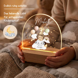 LED-Nachtlicht für Kinder mit Motiv Giraffe, Löwe, Elefant – Ansicht 2